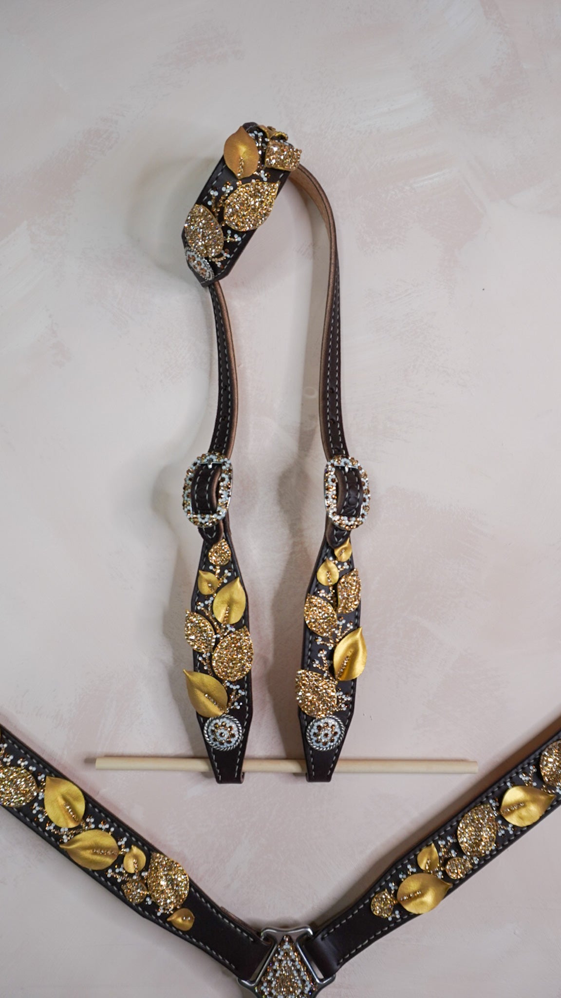 Golden Leaves 3D Tack Set